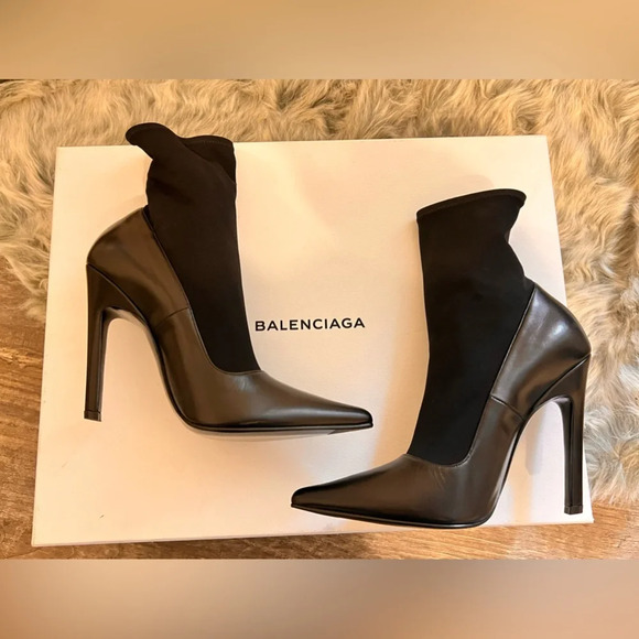 FINAL PRICE Balenciaga Leather Ankle Sock Boots - Picture 10 of 15